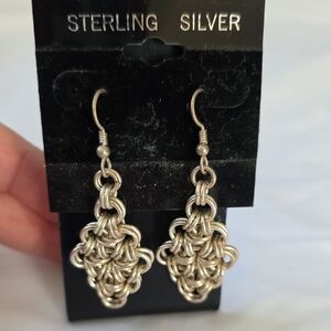 Intricate Sterling Silver Knot Earrings